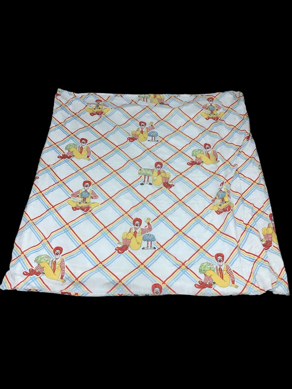 Vintage McDonald’s Ronald McDonald Single Bed Sheet Comforter Blanket 1970’s 80s